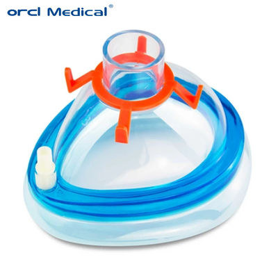 Luftkissen-PVC-Anästhesimaske Medizinische Anästhesimaske mit Ventil Einwegmaske Luftkissenmaske Produkthersteller