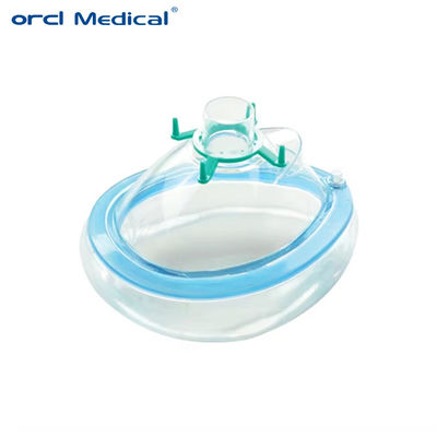 Einzelpersonenverwendung Anästhesie Sauerstoffmaske Soft Medical PVC Anästhesie Maske mit Luftkissen Anästhesie Maske Dropshipping Exporteur