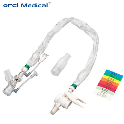 Einfache Identifizierung in der pädiatrischen Intensivpflege Einweg-Medizinprodukt 24H 72H Farbcodierter geschlossener Absaugkatheter