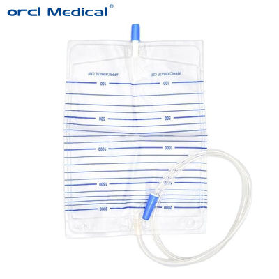 Sterile Kunststoffprodukte für die Urologie Einwegprodukte Einwegbeutel für den Abfluss von Urin für Erwachsene 2000 ml