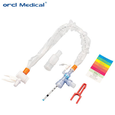Medizinischer Bedarf 24H 72H Transparenter Sleeve Geschlossener Absaugkatheter Reduziert Infektionsrisiko bei mechanischer Beatmung