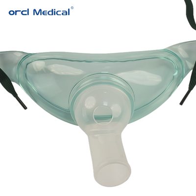 CE ISO Einweg-PVC-Sauerstoffmaske Tracheostomie-Maske mit Rohr ohne Rohr Fabrikhersteller